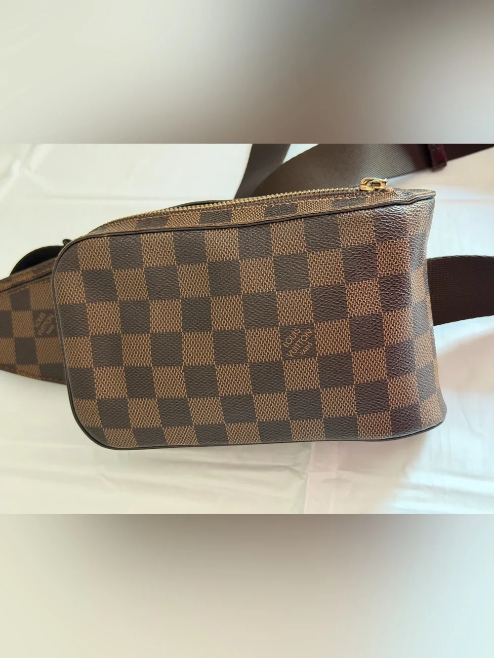 Louis Vuitton Damier Ebene Geronimos body bag with COA and dust bag